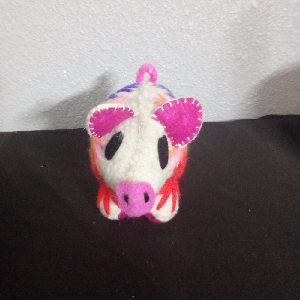 Colorful Wool Floral Plush Toy ( Home )
